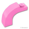 アーチ ハーフ 1 x 3 x 2 - カーブトップ：[Bright Pink / ブライトピンク]