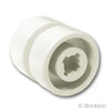 ホイール 11mm x 12mm - 小軸穴：[White / ホワイト]