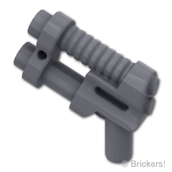 LEGO® パーツ 6534688 ダブルバレルピストル - 8リブ：[Dark Bluish Gray / ダークグレー] 6018-199 