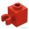 ブロック 1 x 1 - 垂直クリップ：[Red / レッド]
