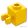 ブロック 1 x 1 - 垂直クリップ：[Yellow / イエロー]