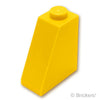 スロープ 65° 2 x 1 x 2：[Yellow / イエロー]
