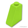 スロープ 65° 2 x 1 x 2：[Lime / ライム]