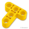 テクニック リフトアーム 3 x 3 - T型：[Yellow / イエロー]