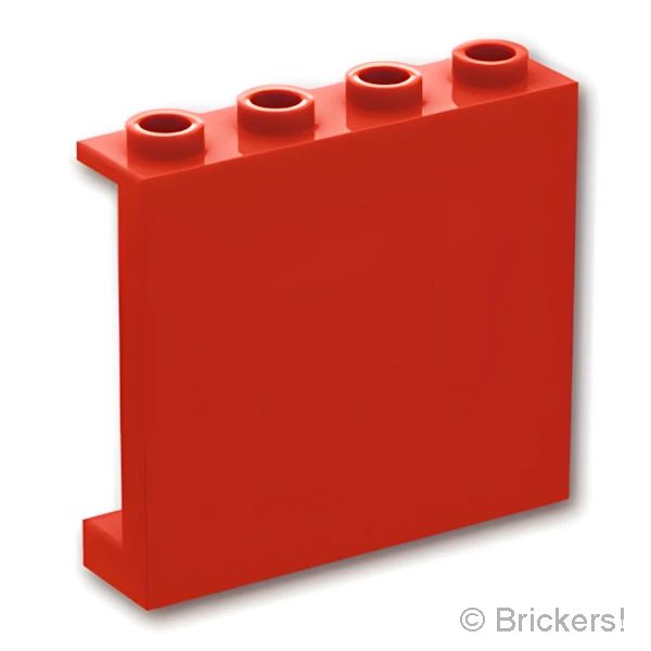 LEGOR パーツ 4558212 パネル 1 x 4 x 3 - サイドサポート：[Red / レッド] 60581-021 の商品ページ｜レゴRパーツ バラ売りのブリッカーズ