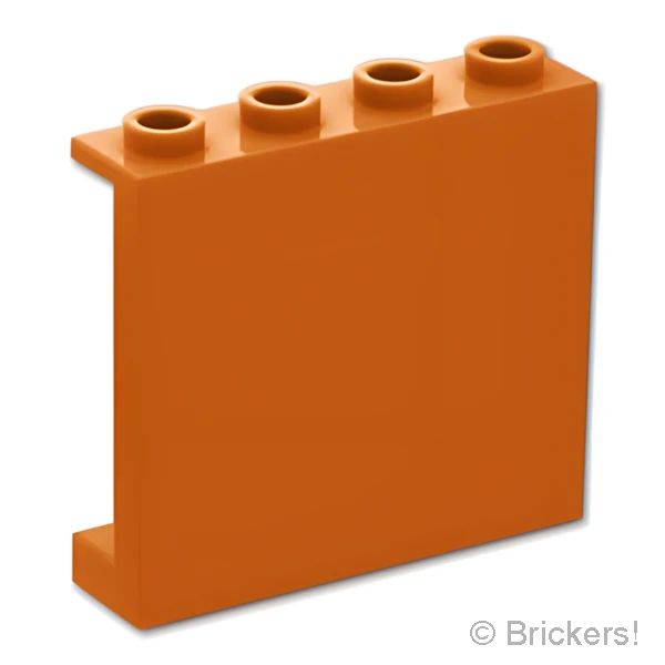 LEGOR パーツ 6517908 パネル 1 x 4 x 3 - サイドサポート：[Dark Orange / ダークオレンジ] 60581-038 の商品ページ｜レゴRパーツ バラ売りのブリッカーズ