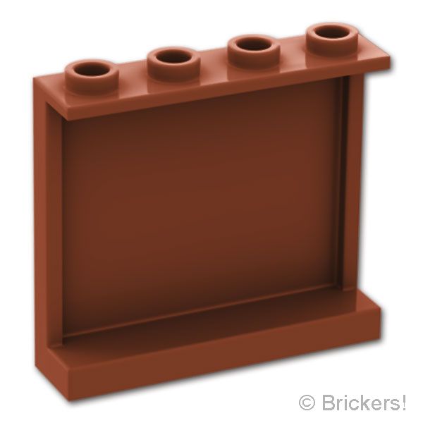 LEGO® パーツ 4558211/6008326/6524967 パネル 1 x 4 x 3 - サイドサポート：[Reddish Brown / ブラウン] 60581-192 