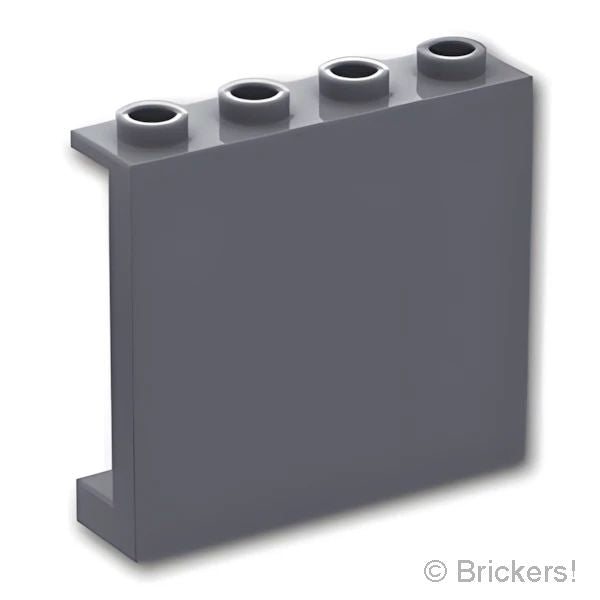 LEGOR パーツ 6008715 パネル 1 x 4 x 3 - サイドサポート：[Dark Bluish Gray / ダークグレー] 60581-199 の商品ページ｜レゴRパーツ バラ売りのブリッカーズ