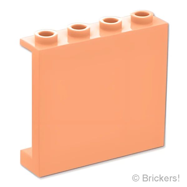 LEGOR パーツ 6517891 パネル 1 x 4 x 3 - サイドサポート：[Light Nougat / ライトヌガー] 60581-283 の商品ページ｜レゴRパーツ バラ売りのブリッカーズ