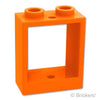 ウィンドウ 1 x 2 x 2 - フラットフロント：[Orange / オレンジ]