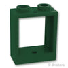 ウィンドウ 1 x 2 x 2 - フラットフロント：[Dark Green / ダークグリーン]