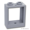 ウィンドウ 1 x 2 x 2 - フラットフロント：[Light Bluish Gray / グレー]