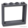 ウィンドウ 1 x 4 x 3：[Dark Bluish Gray / ダークグレー]