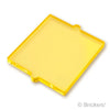 ウィンドウ ガラス 1 x 2 x 2 - フラットフロント：[Tr,Yellow / トランスイエロー]