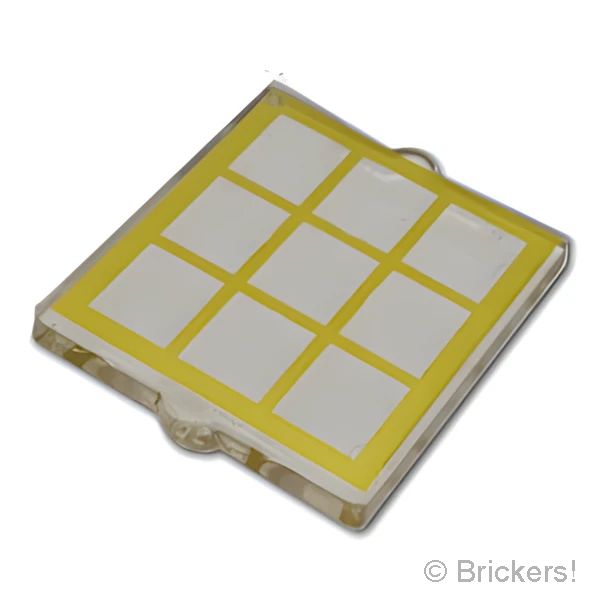 LEGOR レゴ パーツ 6528235/6569873 ウィンドウ ガラス 1 x 2 x 2 - フラットフロント ゴールド格子：[Tr,Clear / トランスクリアー] 60601pb045-040 
