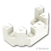 城のタレットトップ 4 x 8 x 2 1/3：[White / ホワイト]