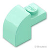 スロープ カーブ 2 x 1 x 1 1/3：[Light Aqua / ライトアクア]