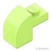 スロープ カーブ 2 x 1 x 1 1/3：[Yellowish Green / イエローイッシュグリーン]
