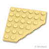 ウェッジ プレート 6 x 6 - コーナー：[Tan / タン]