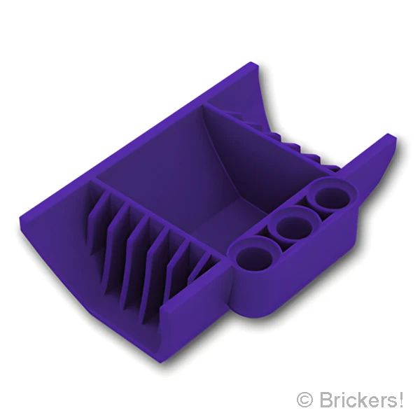 LEGOR パーツ 4518845/4569911 テクニック パネル ハーフエンジンブロック / サイドインテーク：[Dark Purple / ダークパープル] 61069-268 の商品ページ｜レゴRパーツ バラ売りのブリッカーズ
