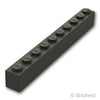 ブロック 1 x 10：[Black / ブラック]