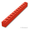 ブロック 1 x 12：[Red / レッド]