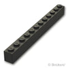 ブロック 1 x 12：[Black / ブラック]