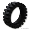 タイヤ 24mm x 7mm - オフセット トレッド：[Black / ブラック]