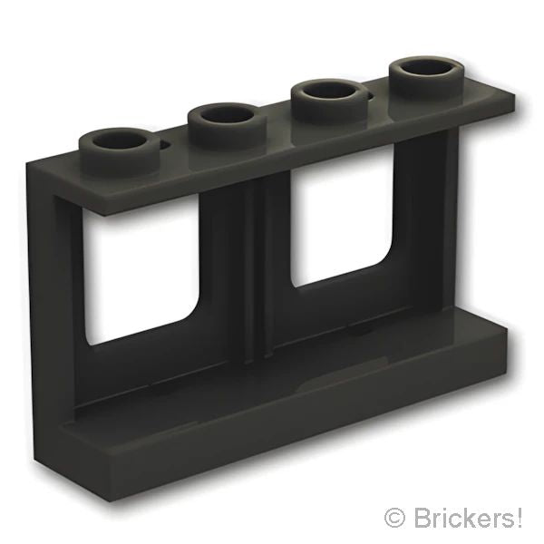LEGO® パーツ 6300355 ウィンドウ 1 x 4 x 2 - 飛行機：[Black / ブラック] 61345-026 の商品ページ｜レゴRパーツ バラ売りのブリッカーズ