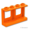 ウィンドウ 1 x 4 x 2 - 飛行機：[Orange / オレンジ]