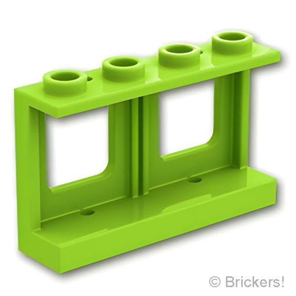 LEGO® パーツ 6146886 ウィンドウ 1 x 4 x 2 - 飛行機：[Lime / ライム] 61345-119 の商品ページ｜レゴRパーツ バラ売りのブリッカーズ