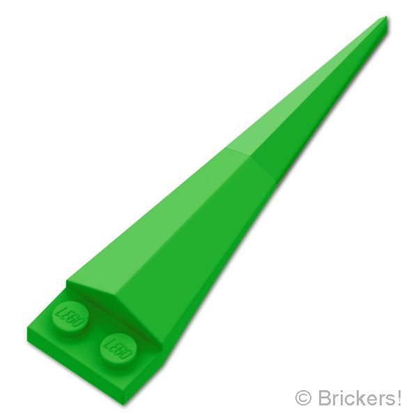 LEGO® パーツ 6578881 プレート 1 x 2 - アンギュラーエクステンション 軟質ブラックチップ：[Bt,Green / ブライトグリーン] 61406pb10-037 