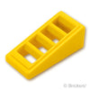スロープ 18° 2 x 1 x 2/3 - グリル：[Yellow / イエロー]