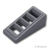 スロープ 18° 2 x 1 x 2/3 - グリル：[Dark Bluish Gray / ダークグレー]