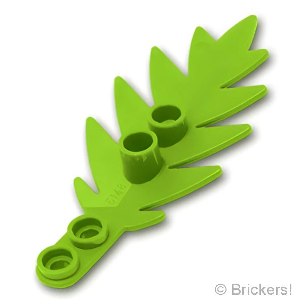 LEGOR パーツ 6298821/6434148 ヤシの葉 8 x 3：[Lime / ライム] 6148-119 の商品ページ｜レゴRパーツ バラ売りのブリッカーズ