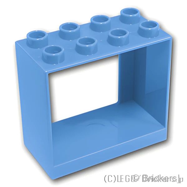 LEGO® パーツ 4653574 デュプロ ドア フレーム 2 x 4 x 3：[Md,Blue / ミディアムブルー] 61649-102 の商品ページ｜レゴRパーツ バラ売りのブリッカーズ
