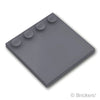 タイル 4 x 4 - エッジスタッド：[Dark Bluish Gray / ダークグレー]