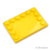 タイル 4 x 6 - エッジスタッド：[Yellow / イエロー]