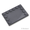 タイル 4 x 6 - エッジスタッド：[Dark Bluish Gray / ダークグレー]