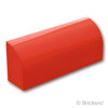 スロープ カーブ 1 x 4 x 1 1/3：[Red / レッド]