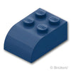スロープ カーブ 3 x 2 - 4スタッド：[Dark Blue / ダークブルー]