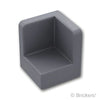 パネル 1 x 1 x 1 - コーナー：[Dark Bluish Gray / ダークグレー]