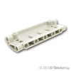 テクニック パネル カーブ 11 x 3 - 2ピンホール：[White / ホワイト]