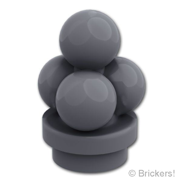 LEGO® パーツ 6601435 アイスクリーム：[Dark Bluish Gray / ダークグレー] 6254-199 
