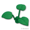 植物ブロック 1 x 1 葉3枚：[Green / グリーン]