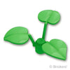 植物ブロック 1 x 1 葉3枚：[Bt,Green / ブライトグリーン]
