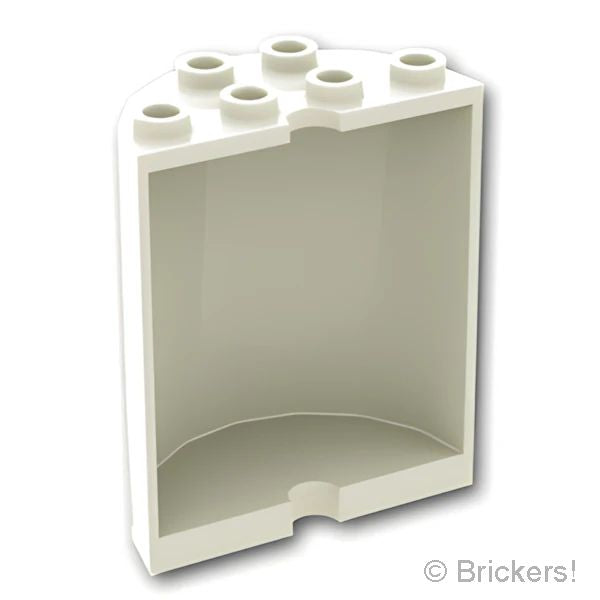 LEGOR パーツ 4119216/4163987/6106024/621801 シリンダー ハーフ 2 x 4 x 4：[White / ホワイト] 6259-001 の商品ページ｜レゴRパーツ バラ売りのブリッカーズ