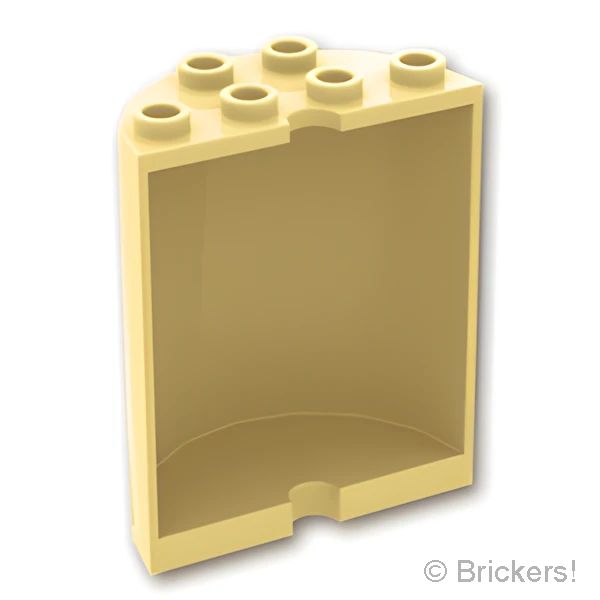LEGO® パーツ 4119618/4594895/6106026/621805/6232142 シリンダー ハーフ 2 x 4 x 4：[Tan / タン] 6259-005 の商品ページ｜レゴRパーツ バラ売りのブリッカーズ