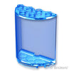 シリンダー ハーフ 2 x 4 x 4：[Tr,Blue / トランスブルー]