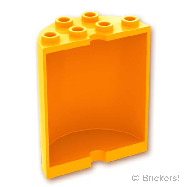 LEGOR パーツ 6082544/6106029/6358295 シリンダー ハーフ 2 x 4 x 4：[Bt,Lt Orange / ブライトライトオレンジ] 6259-191 の商品ページ｜レゴRパーツ バラ売りのブリッカーズ